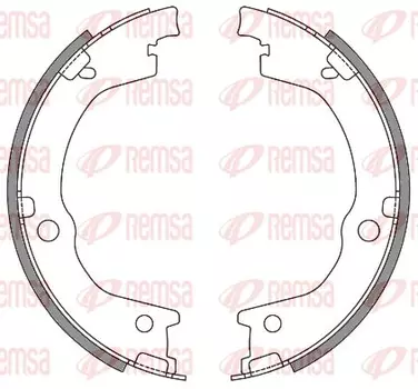 4644.00 колодки барабанные!\ Kia Sorenta, Hyundai H-1 2.4-3.5/2.5CRDi 00>