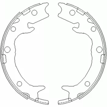 Тормозные колодки барабанные задняя ось REMSA 4737.00
