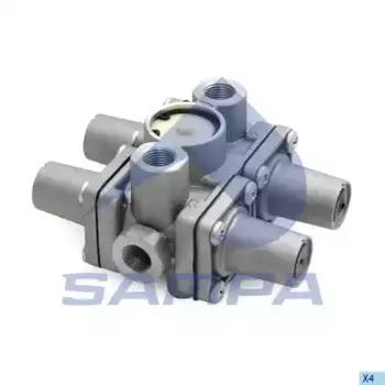 4-х контурный защитный клапан !20бар,М16x1.5/М22x1.5\MB,Iveco 094.126-01 SAMPA