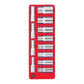 5-014212 МАСТАК Набор глубоких головок 1/2 , двенадцатигранные, ложемент, 12 предметов