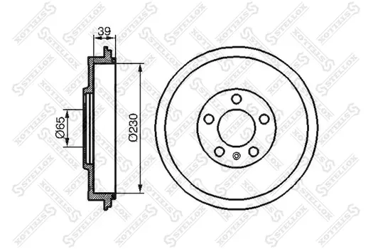 Тормозной барабан STELLOX 6025-4303-SX
