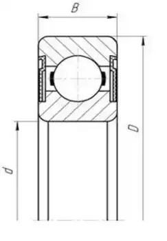 622102RS Подшипник шариковый закрытый 62210 2RS1 SKF