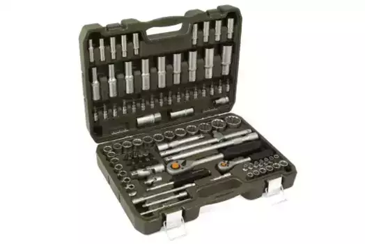 622794 622794 Набор головок двенадцатигранных 1/4', 1/2' с принадлежностями, 94 предм. ДЕЛО ТЕХНИКИ