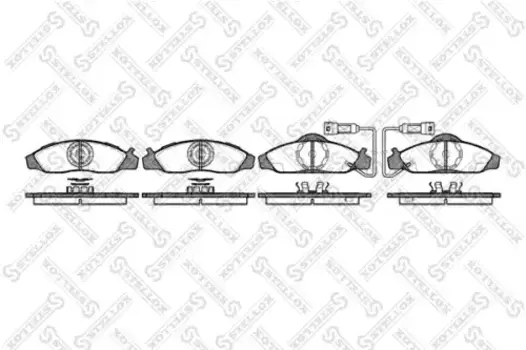 Тормозные колодки дисковые передняя ось STELLOX 635 002-SX
