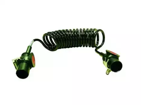 641166 кабель спиральн ABS/EBS!7/7 полюсов,Lmax= 4500.пласт,с 2 штекерами 24V DIN/ISO7638\ D10597 VIGNAL