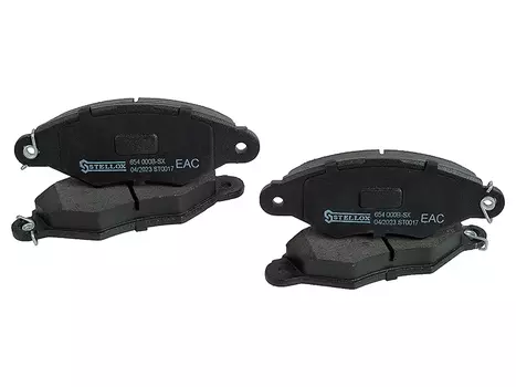 Тормозные колодки дисковые передняя ось STELLOX 654 000B-SX