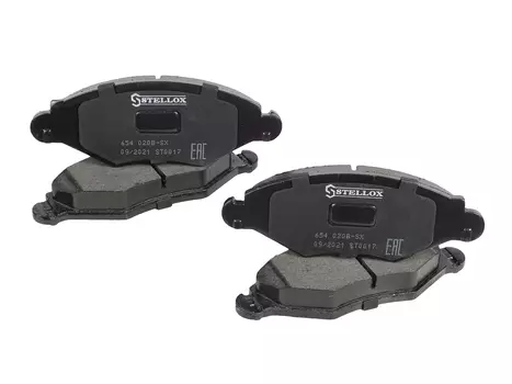 Тормозные колодки дисковые передняя ось STELLOX 654 020B-SX