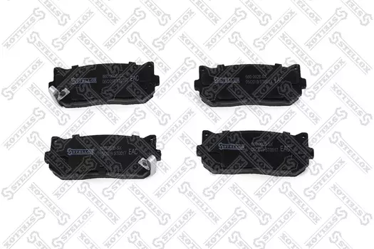 Тормозные колодки дисковые задняя ось STELLOX 660 002B-SX