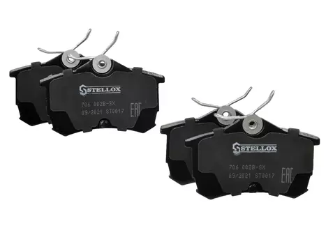 Тормозные колодки дисковые задняя ось STELLOX 706 002B-SX
