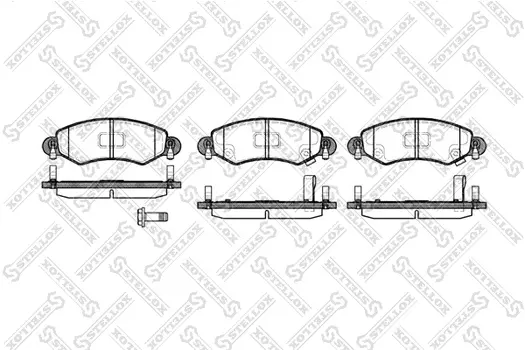 Тормозные колодки дисковые передняя ось STELLOX 713 012-SX