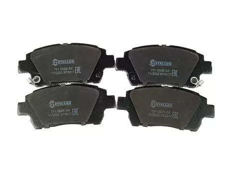 Тормозные колодки дисковые передняя ось STELLOX 751 002B-SX