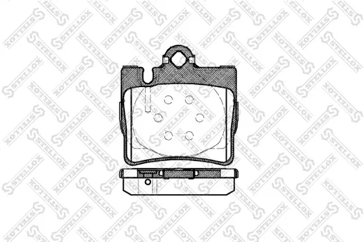 Тормозные колодки дисковые задняя ось STELLOX 781 000B-SX
