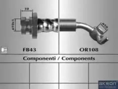 80686, ШЛАНГ ТОРМОЗНОЙ MALO, ИТАЛИЯ