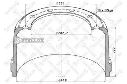 Тормозной барабан STELLOX 85-00052-SX