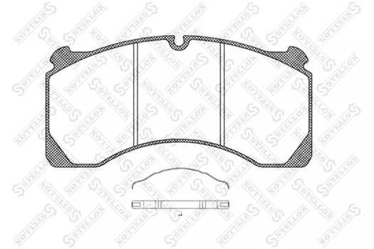 Тормозные колодки дисковые STELLOX 85-01422-SX