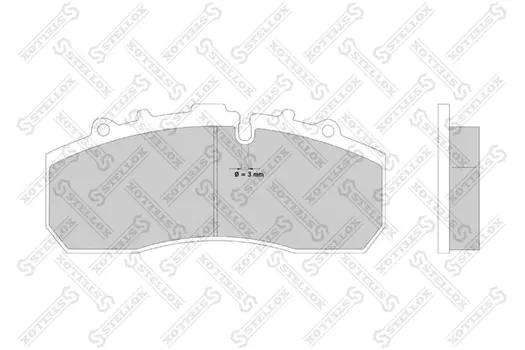 Тормозные колодки дисковые передняя ось STELLOX 85-11413-SX