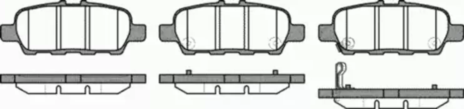 Тормозные колодки дисковые задняя ось REMSA 0876.31
