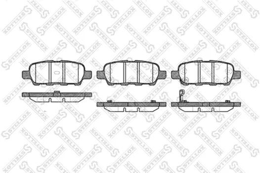 887 001-SX 876 01=D1244M-01 !колодки дисковые з.\ Nissan X-Trail 2.0i/2.5i/2.2dCi/Skyline V35 01>