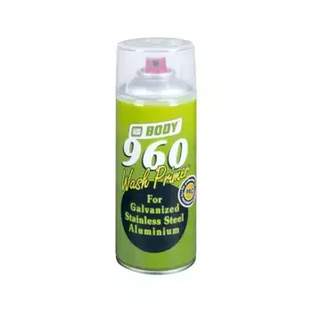 аэрозольный грунт! Body 960 WASH PRIMER желто-зел. 0,4 л кислот. 2 грунт для метал.\ 5100300050