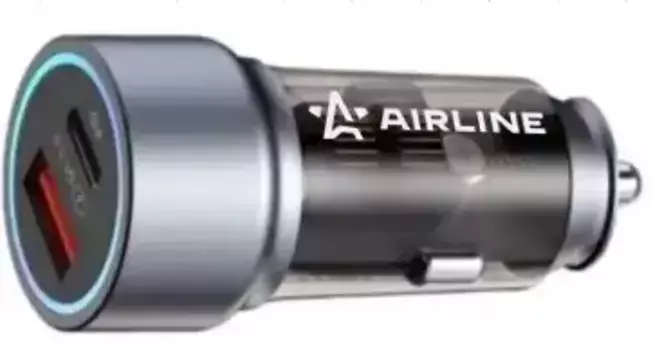 адаптер автомобильный! Type-C PD + QC 3.0 38Вт, 12/24В PRO\ AEAK003 AIRLINE