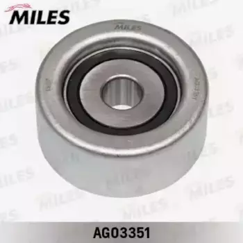 AG03351 РОЛИК РЕМНЯ ПРИВОДНОГО TOYOTA HIACE/HILUX 2.5D-3.0D 01- (10702070/260919/0198888/1 ) MILES