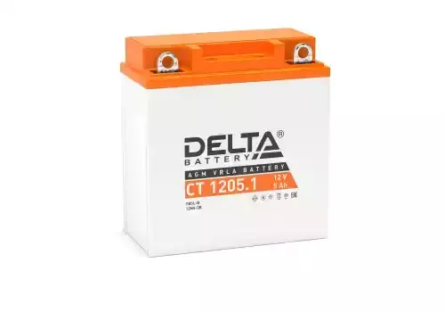 Аккумулятор DELTA BATTERY CT 1205.1 5 Ач 65 А 120x61x129 мм 0 (-+) обратная