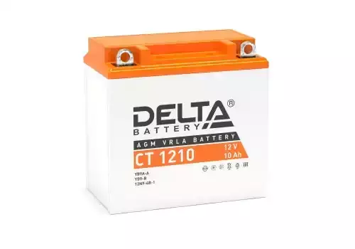 Аккумулятор DELTA BATTERY CT 1210 10 Ач 100 А 137x77x138 мм 1 (+-) прямая