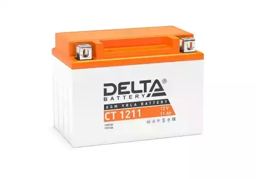Аккумулятор DELTA BATTERY CT 1211 11 Ач 210 А 150x87x110 мм 1 (+-) прямая