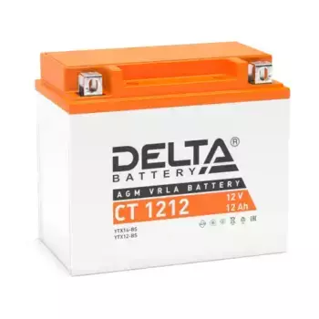 Аккумулятор DELTA BATTERY CT 1212 12 Ач 180 А 150x87x132 мм 1 (+-) прямая