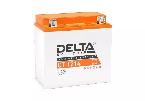 Аккумулятор DELTA BATTERY CT 1214 14 Ач 200 А 150x87x148 мм 1 (+-) прямая