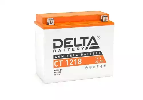 Аккумулятор DELTA BATTERY CT 1218 20 Ач 270 А 177x88x154 мм 1 (+-) прямая