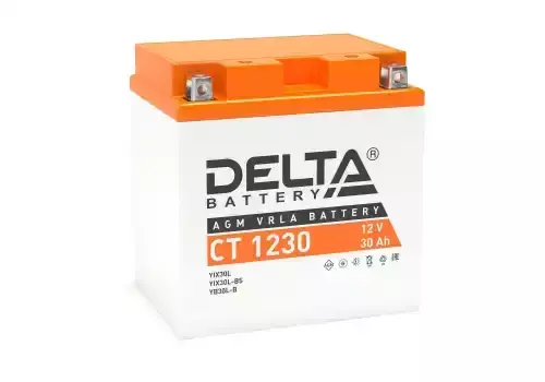 Аккумулятор DELTA BATTERY CT 1230 30 Ач 300 А 168x126x175 мм 0 (-+) обратная