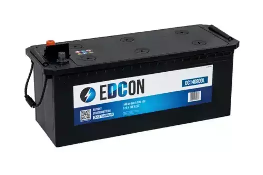 Аккумулятор EDCON DC140800L 140 Ач 800 А 513x189x223 мм 3 (+-) боковая обратная
