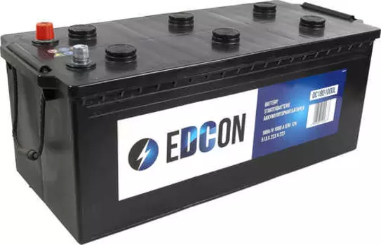 Аккумулятор EDCON DC1801000L 180 Ач 1000 А 513x223x223 мм 3 (+-) боковая обратная