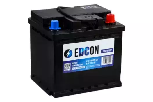 Аккумулятор EDCON DC52470RY 52 Ач 470 А 207x175x190 мм 0 (-+) обратная