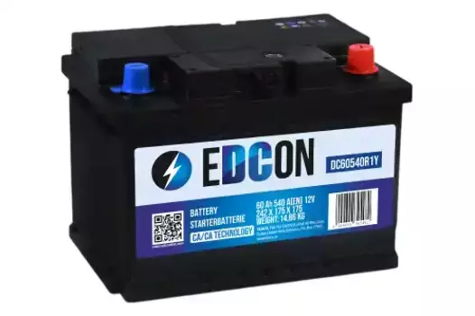 Аккумулятор EDCON DC60540R1Y 60 Ач 540 А 242x175x175 мм 0 (-+) обратная