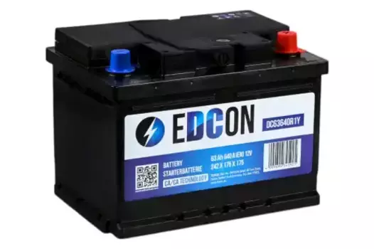 Аккумулятор EDCON DC63640R1Y 63 Ач 640 А 242x175x175 мм 0 (-+) обратная