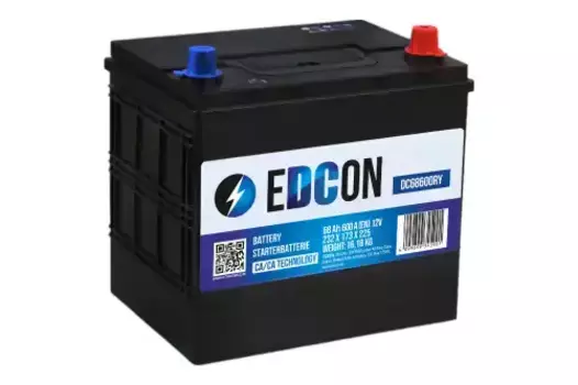 Аккумулятор EDCON DC68600RY 68 Ач 600 А 232x173x225 мм 0 (-+) обратная