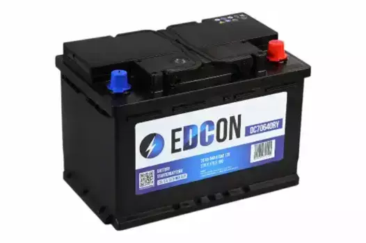 Аккумулятор EDCON DC70640RY 70 Ач 640 А 278x175x190 мм 0 (-+) обратная