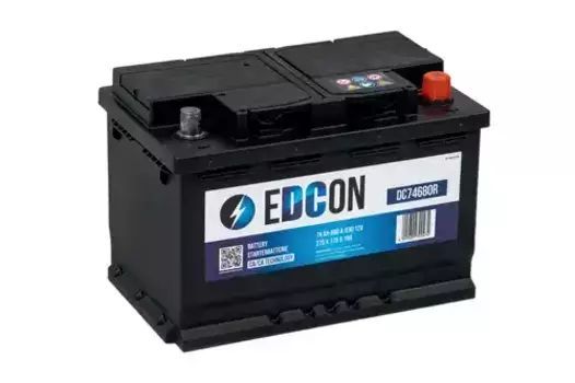 Аккумулятор EDCON DC74680R 74 Ач 680 А 278x175x190 мм 0 (-+) обратная