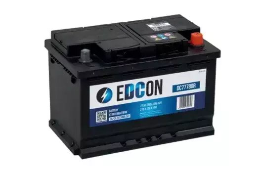 Аккумулятор EDCON DC77780R 77 Ач 780 А 278x175x190 мм 0 (-+) обратная