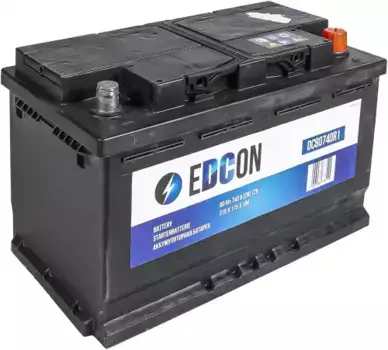 Аккумулятор EDCON DC80740R1 80 Ач 740 А 315x175x190 мм 0 (-+) обратная