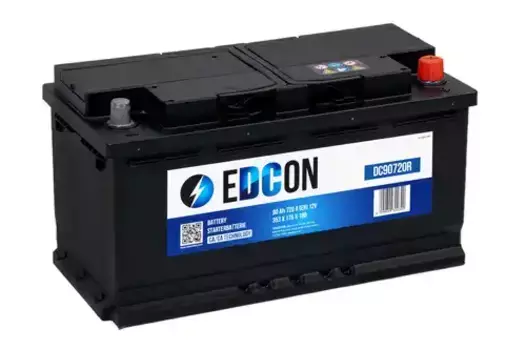 Аккумулятор EDCON DC90720R 90 Ач 720 А 353x175x190 мм 0 (-+) обратная