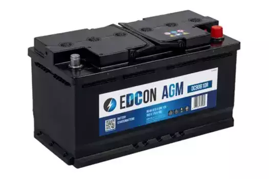 Аккумулятор EDCON DC90810R 95 Ач 810 А 353x175x190 мм 0 (-+) обратная