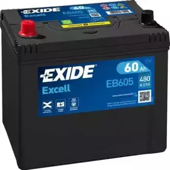 Аккумулятор EXIDE EB605 60 Ач 480 А 230x173x222 мм 1 (+-) прямая