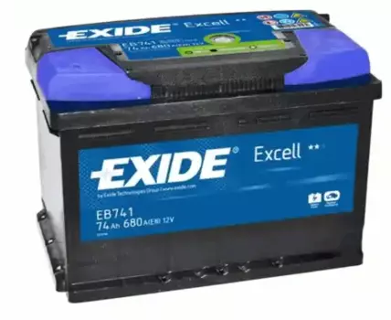 Аккумулятор EXIDE EB741 74 Ач 680 А 278x175x190 мм 1 (+-) прямая