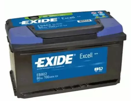Аккумулятор EXIDE EB802 80 Ач 700 А 315x175x175 мм 0 (-+) обратная