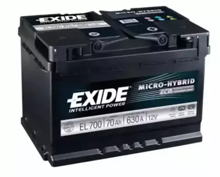 Аккумулятор EXIDE EL700 70 Ач 760 А 278x175x190 мм 0 (-+) обратная