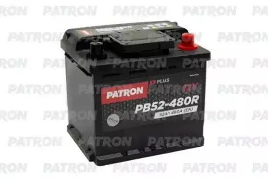 Аккумулятор PATRON PB52480R 52 Ач 480 А 207x175x190 мм 0 (-+) обратная