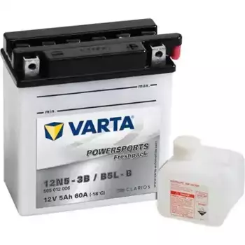 Аккумулятор VARTA 505012006 5 Ач 60 А 121x61x131 мм 0 (-+) обратная